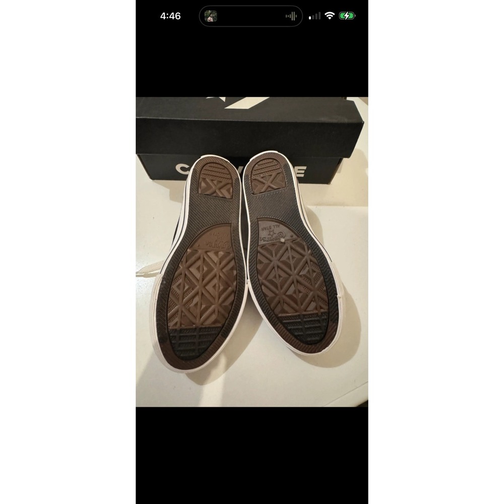 Converse All Star Chuck Taylor Ox Low Top Shoes Unisex Youth Size 12 Black NEW - Picture 2 of 4